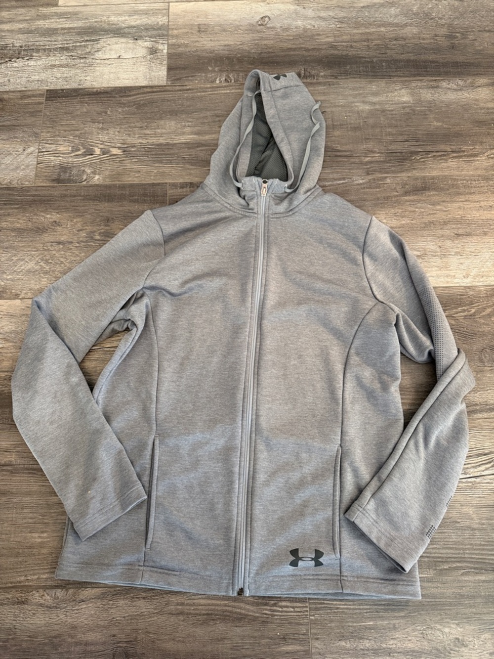 Under‎ Armour Light Gray Full-Zip Hoodie